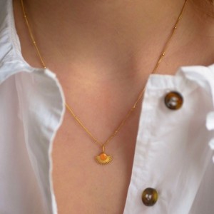 Soleil Clementine Vergoldete Halskette | N41GM